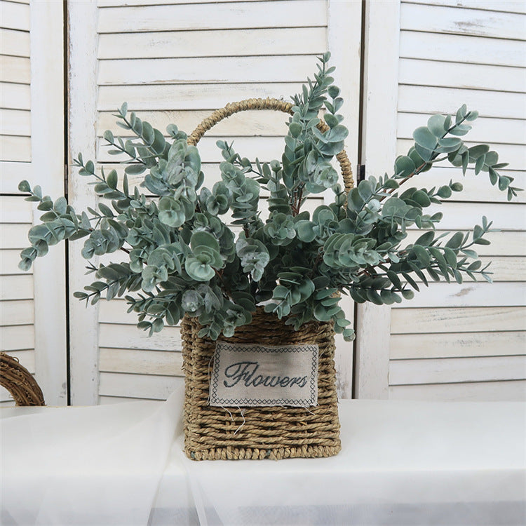 Photography-Props Flower Arrangement Money-Leaf Wedding Deco Artificial-Plants Eucalyptus