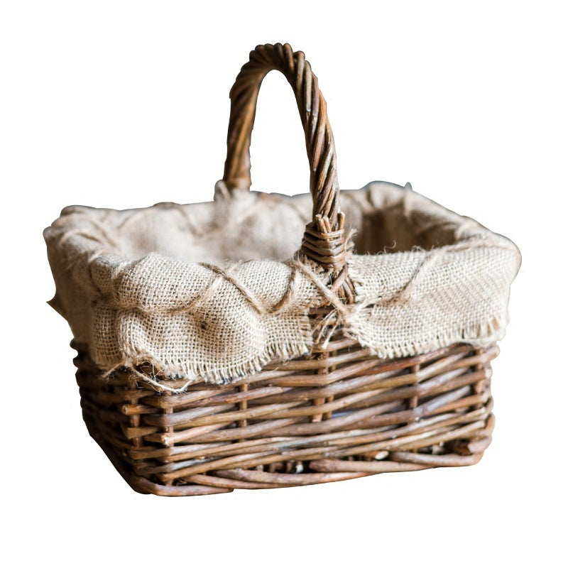 Decorative Vegetable Basket, Fruit Basket, Mari Wicker Flower Ware