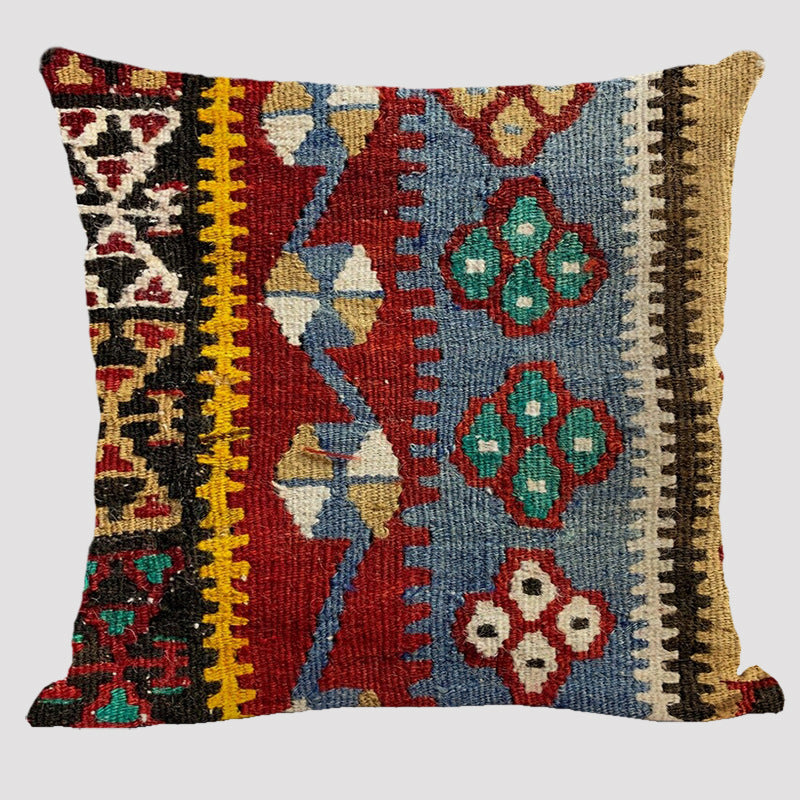 Bohemian Double-sided Pillow Ethnic Style Linen Color