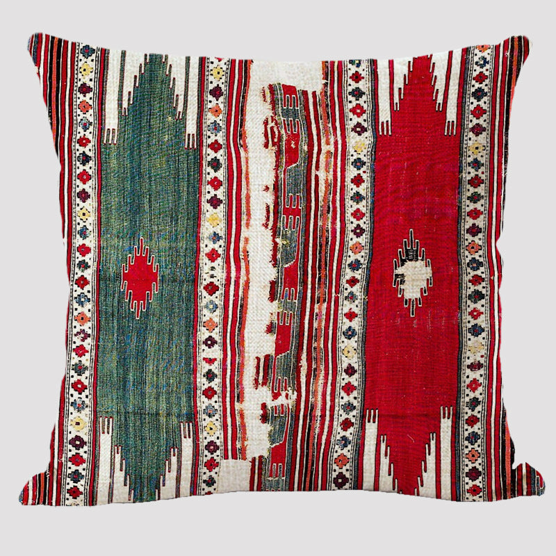 Bohemian Double-sided Pillow Ethnic Style Linen Color