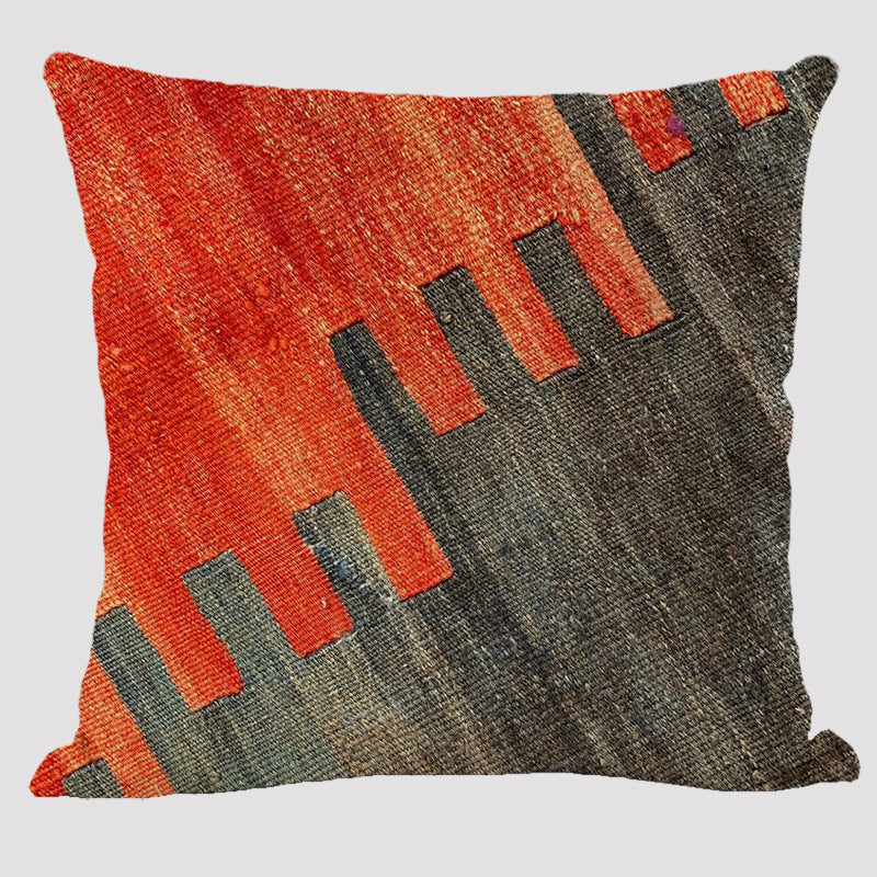 Bohemian Double-sided Pillow Ethnic Style Linen Color