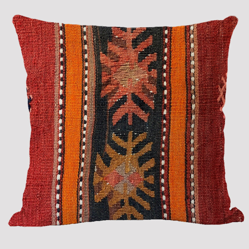 Bohemian Double-sided Pillow Ethnic Style Linen Color