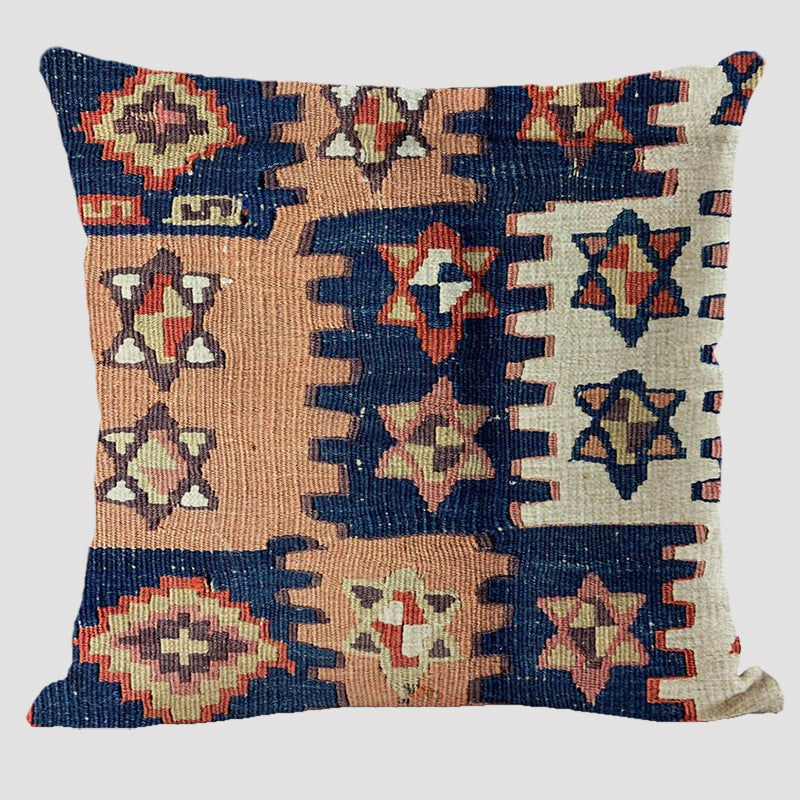 Bohemian Double-sided Pillow Ethnic Style Linen Color